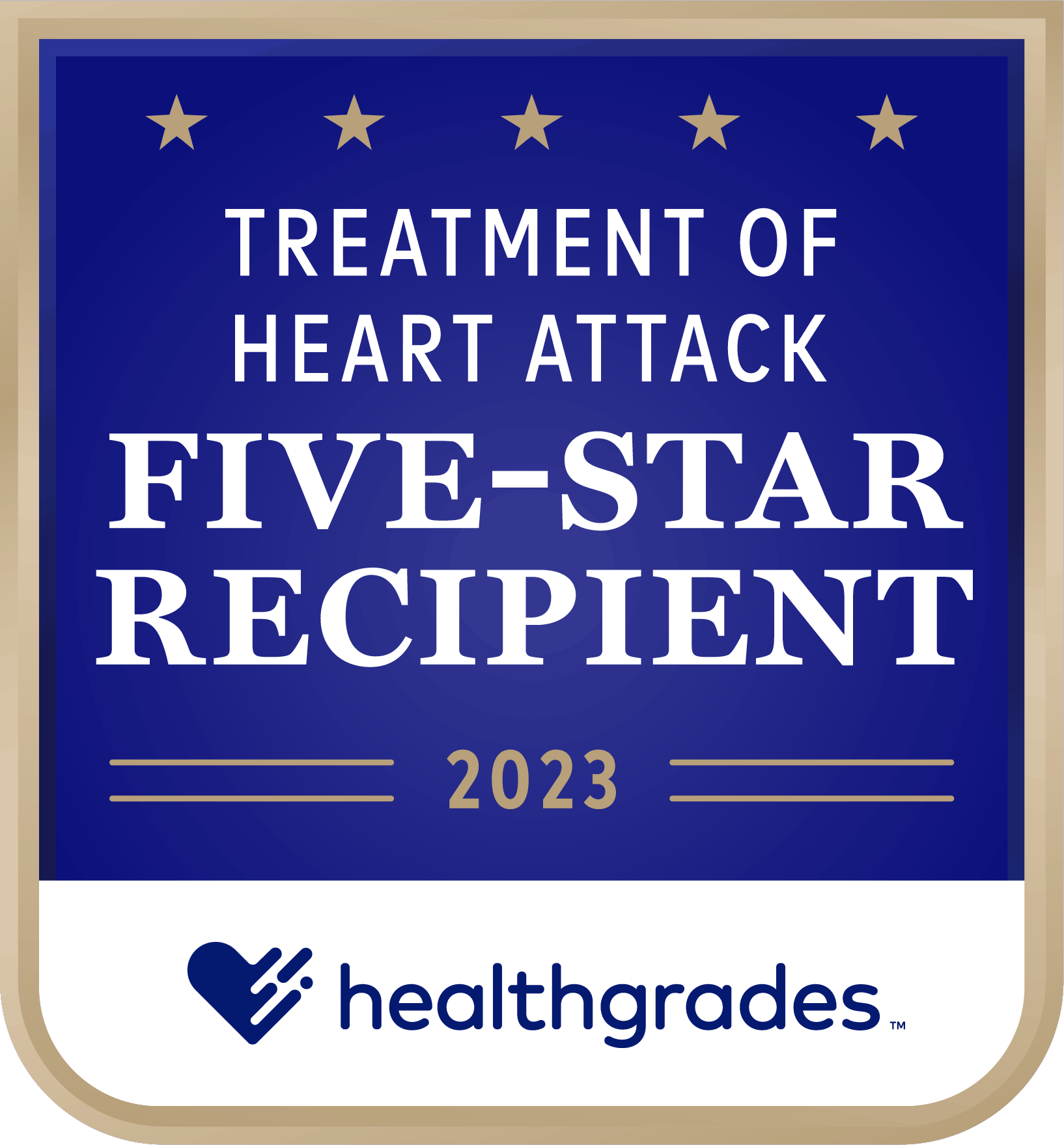 Healthgrades – 2023 Treatment of Heart Attack Five-Star Recipient