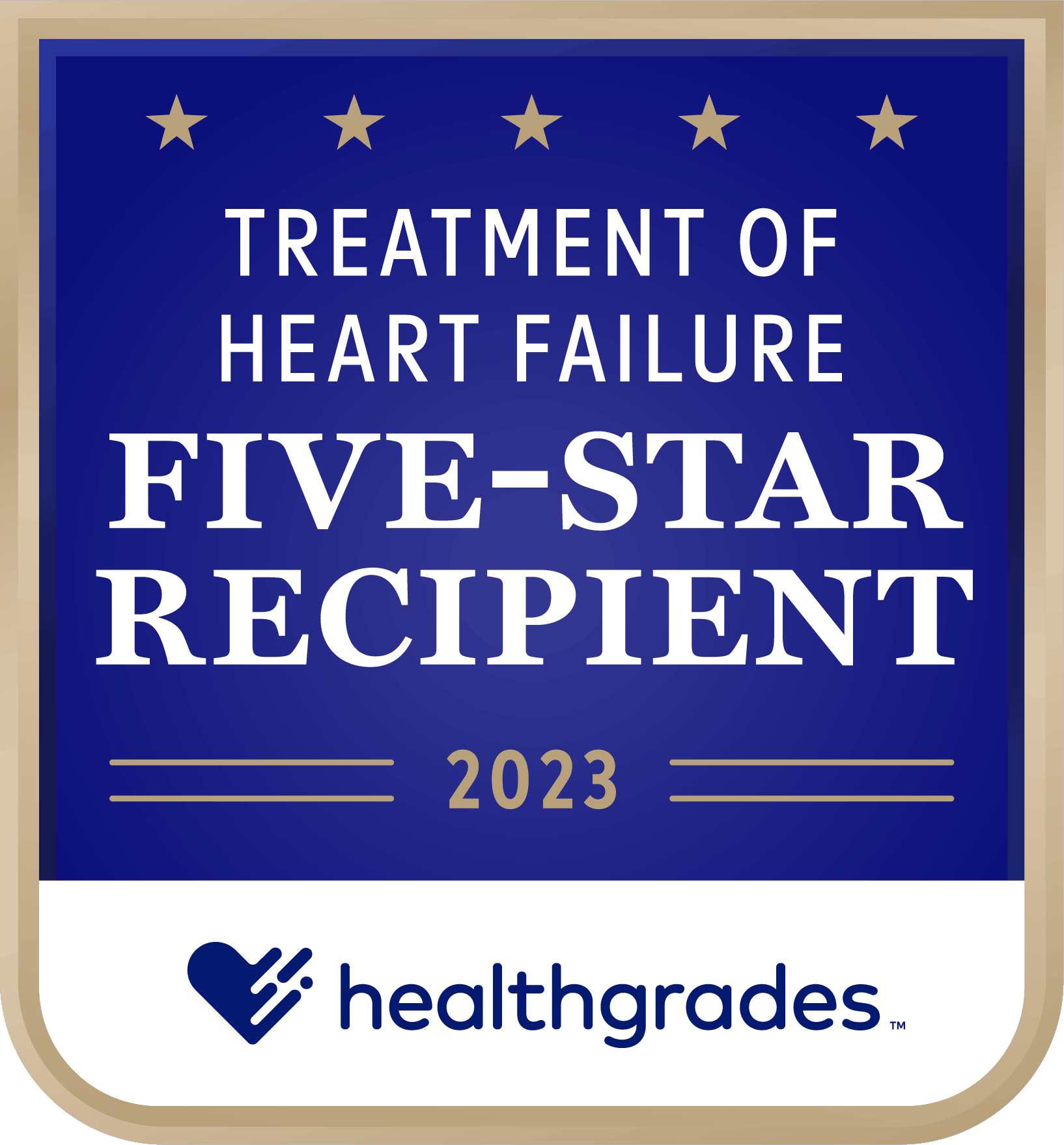 Healthgrades – 2023 Treatment of Heart Failure Five-Star Recipient